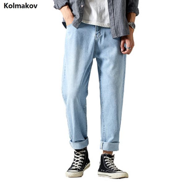 2020 new style fashion straight mens denim jeans ninth pants man, men's classic casual jeans men pencil pants, Blue
2020 new style fashion straight mens denim jeans ninth pants man, men's classic casual jeans men pencil pants, Blue