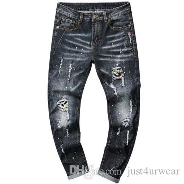 mens casual straight hole джинсы ретро тонкий узкие джинсы мода ripped мужчины хип-хоп черный denim брюки, Blue
mens casual straight hole джинсы ретро тонкий узкие джинсы мода ripped мужчины хип-хоп черный denim брюки, Blue