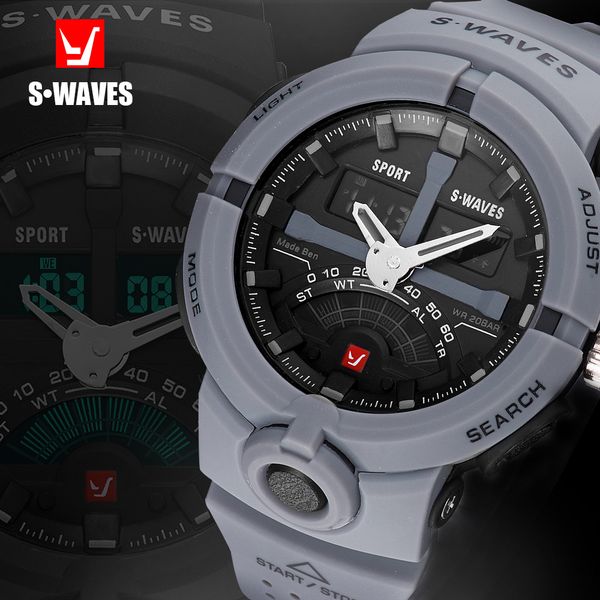 luxuryswaves brand dual display waches men watch quartz army sport waterproof digital wristwatches plastic clock relogio masculino, Slivery;brown
luxuryswaves brand dual display waches men watch quartz army sport waterproof digital wristwatches plastic clock relogio masculino, Slivery;brown