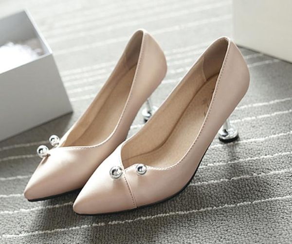 2019 women's shoes in spring and autumn with new style high heel fine heel pointed end #193, Black
2019 women's shoes in spring and autumn with new style high heel fine heel pointed end #193, Black