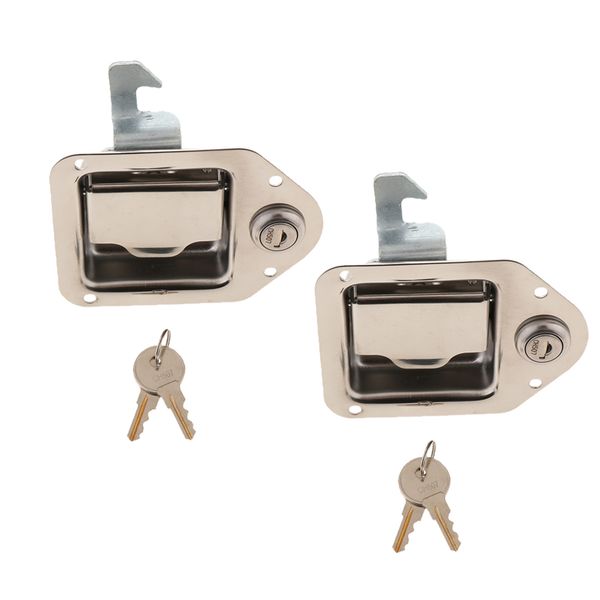 2 sets rv trailer door panel lock truck fittings engineering toolbox lock
2 sets rv trailer door panel lock truck fittings engineering toolbox lock