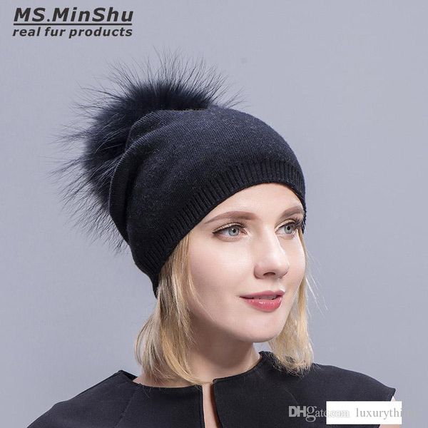 cashmere hats for women pompom beanies fur hat female warm caps with real raccoon fur pompom bobble hat adult, Blue;gray
cashmere hats for women pompom beanies fur hat female warm caps with real raccoon fur pompom bobble hat adult, Blue;gray