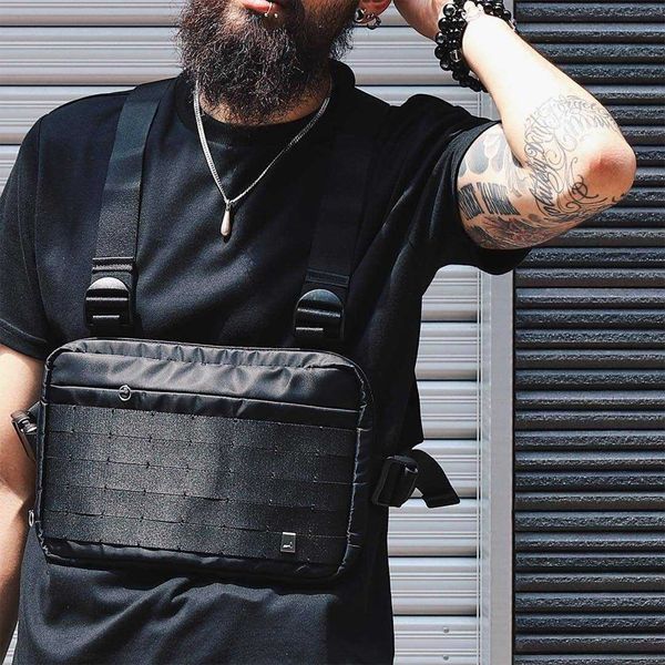 chest rig vest hiphop streetwear функциональные chest сумка для мужчин мешок плеча регулируемые tactical сумки kanye уличная талия packs
chest rig vest hiphop streetwear функциональные chest сумка для мужчин мешок плеча регулируемые tactical сумки kanye уличная талия packs