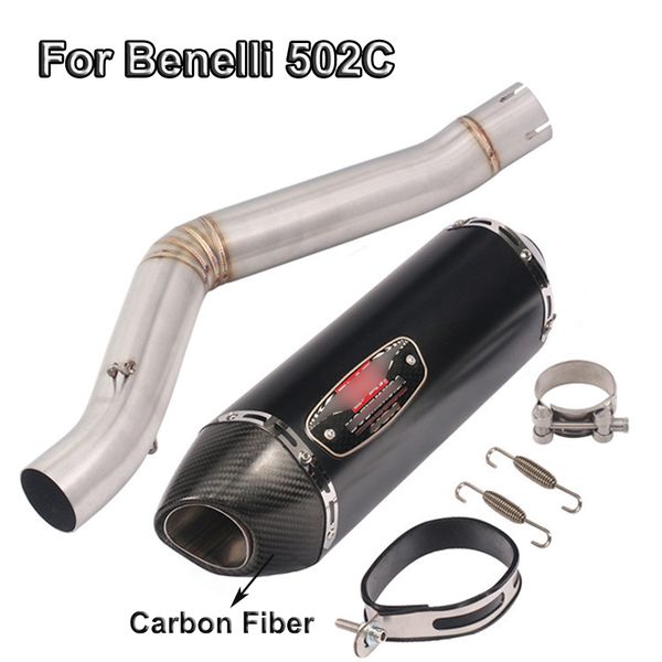 motorcycle exhaust middle connnect link pipe muffler vent tips carbon fiber end 420mm no cat system for benelli 502c
motorcycle exhaust middle connnect link pipe muffler vent tips carbon fiber end 420mm no cat system for benelli 502c