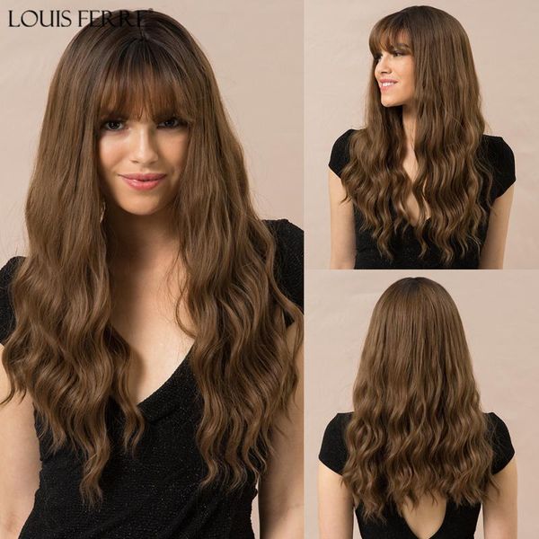 louis ferre ombre black brown honey cosplay lolita wig with bangs long wavy synthetic hair wig for women high temperature fiber
louis ferre ombre black brown honey cosplay lolita wig with bangs long wavy synthetic hair wig for women high temperature fiber
