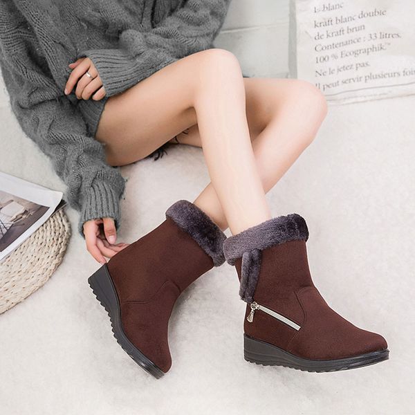 women snow ankle boots 2020 new winter warm boots side zipper waterproof round toe women shoes zapatos de mujer, Black
women snow ankle boots 2020 new winter warm boots side zipper waterproof round toe women shoes zapatos de mujer, Black
