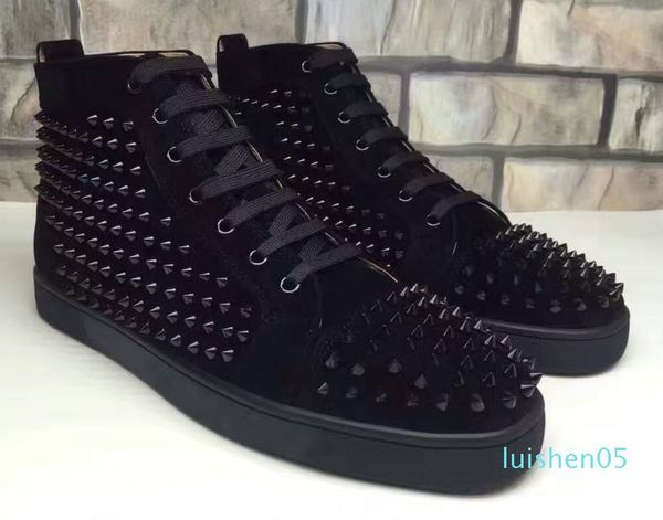designer sneakers red bottom shoes high help suede spike luxury shoes for men and women shoes party wedding crystal leather sneakers az03, Black
designer sneakers red bottom shoes high help suede spike luxury shoes for men and women shoes party wedding crystal leather sneakers az03, Black