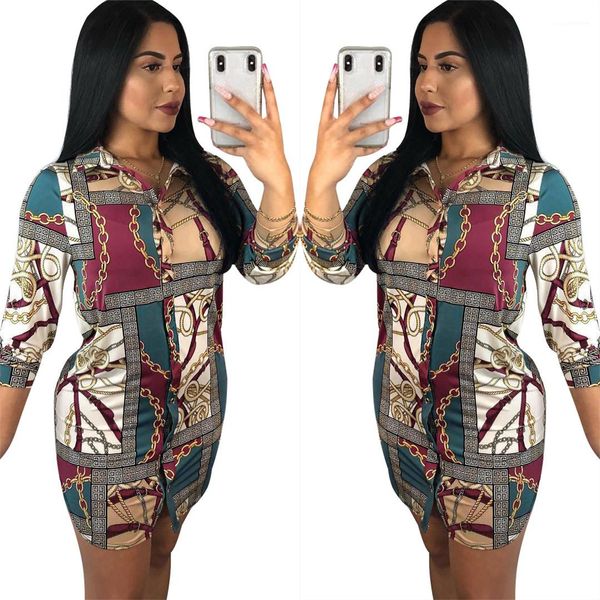 single breasted clothing women big chains designer shirt dress spring summer clothes fashion casual dresses, Black;gray
single breasted clothing women big chains designer shirt dress spring summer clothes fashion casual dresses, Black;gray
