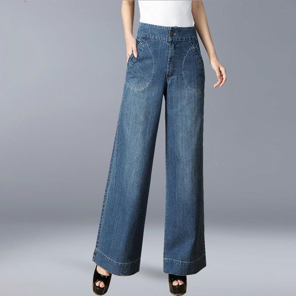 women blue casual high waist jeans spring autumn loose mom jeans femme bleached wide leg denim pants
women blue casual high waist jeans spring autumn loose mom jeans femme bleached wide leg denim pants