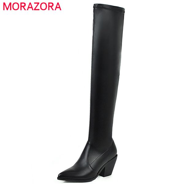 morazora 2020 new arrival women over the knee boots pointed toe slip on slim stretch boots high heels party prom shoes woman, Black
morazora 2020 new arrival women over the knee boots pointed toe slip on slim stretch boots high heels party prom shoes woman, Black