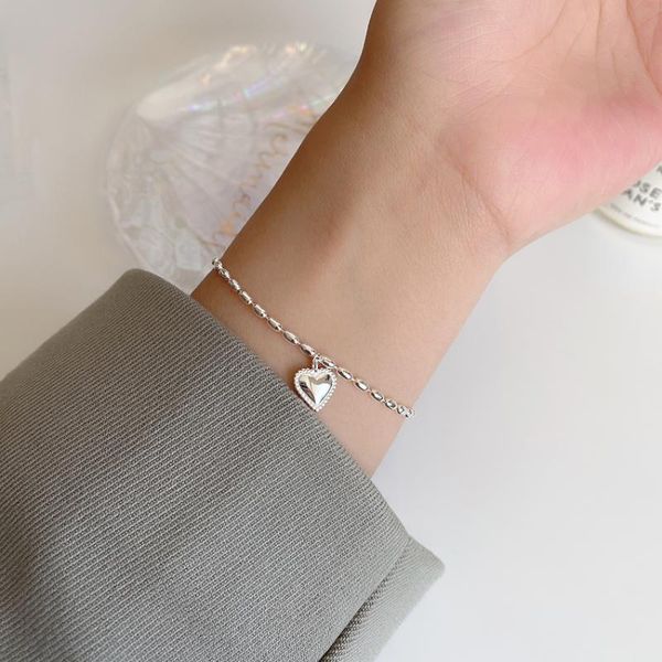 japan and korea ins cold wind rice love girlfriends bracelet s925 pure silver simple small sweet heart pendant chain jewelry, Golden;silver
japan and korea ins cold wind rice love girlfriends bracelet s925 pure silver simple small sweet heart pendant chain jewelry, Golden;silver