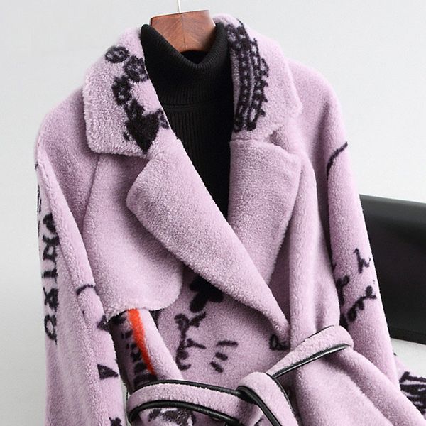 long-term stock) spring 2019 new wool fur overcoat lady's long print sheep shearing jacket 77, Black
long-term stock) spring 2019 new wool fur overcoat lady's long print sheep shearing jacket 77, Black
