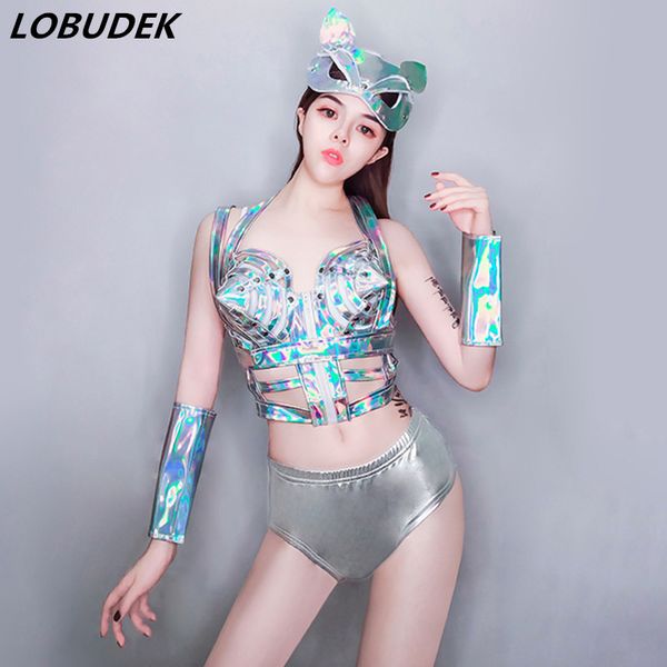 silver rivet bra shorts mask cuff set women jazz dance costume bar dj singer nightclub dancer stage wear party dance outfit, Black;red
silver rivet bra shorts mask cuff set women jazz dance costume bar dj singer nightclub dancer stage wear party dance outfit, Black;red
