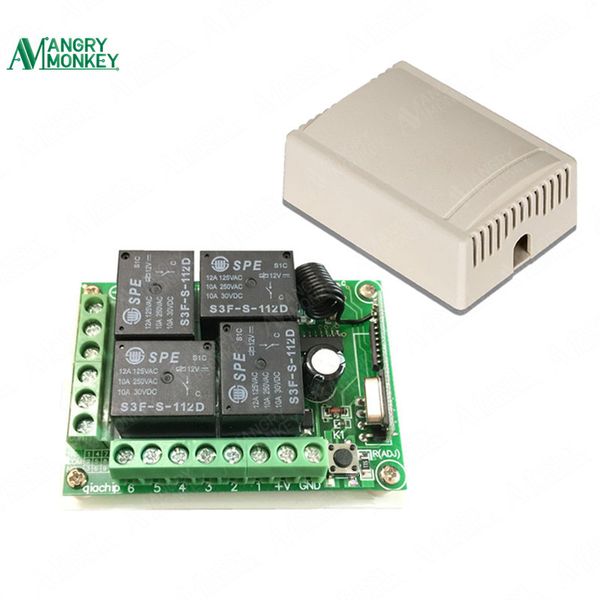 433mhz universal wireless remote control switch dc 12v 4ch relay receiver module for 4ch 1527 learning code 433 mhz transmitter
433mhz universal wireless remote control switch dc 12v 4ch relay receiver module for 4ch 1527 learning code 433 mhz transmitter