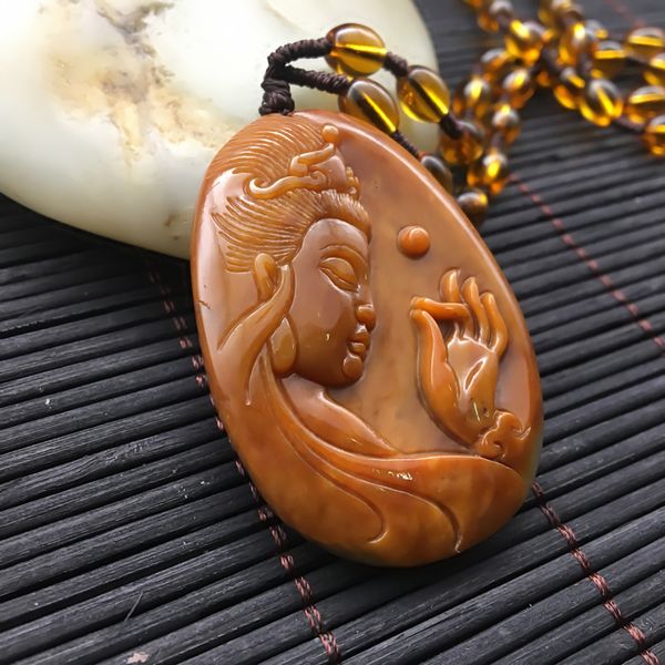 natural china huanglong jade guanyin yu pei pendant jade guanyin pendant fine jewelry for women and men, Silver
natural china huanglong jade guanyin yu pei pendant jade guanyin pendant fine jewelry for women and men, Silver