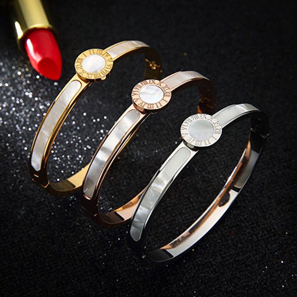 roman numeral bracelet 2019 jewelry rose gold couple cuff bracelets gifts for women fashion stainless steel, Black
roman numeral bracelet 2019 jewelry rose gold couple cuff bracelets gifts for women fashion stainless steel, Black