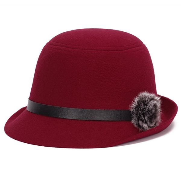 brand fedoras women felt hats faux wool fabric spring caps lady fur pompo bombetta autumn dress chapeau vintage winter, Blue;gray
brand fedoras women felt hats faux wool fabric spring caps lady fur pompo bombetta autumn dress chapeau vintage winter, Blue;gray