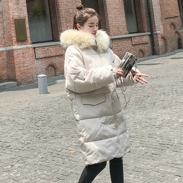 thick parka coat long winter jacket women warm down hooded fur large big plus size female lady overcoat outerwear korean quilted, Black
thick parka coat long winter jacket women warm down hooded fur large big plus size female lady overcoat outerwear korean quilted, Black