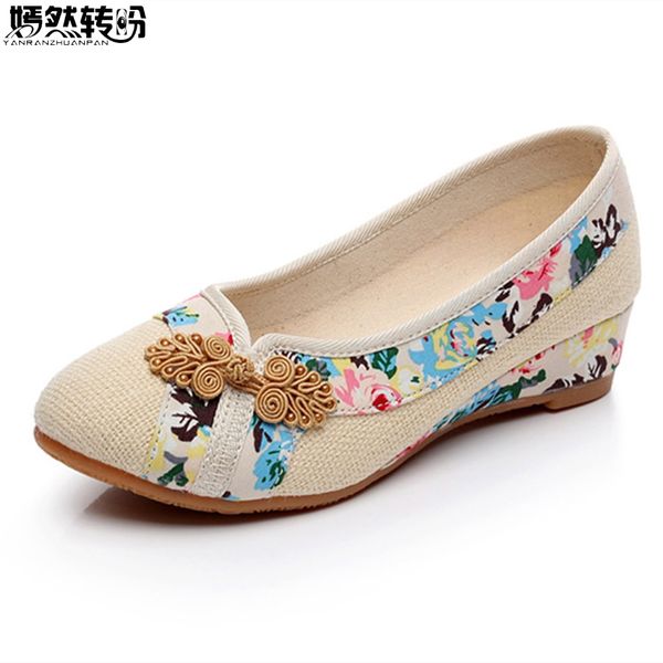 2018 sping new women shoes old peking flats chinese flower embroidery canvas linen shoes sapato feminino size 35- 40, Black
2018 sping new women shoes old peking flats chinese flower embroidery canvas linen shoes sapato feminino size 35- 40, Black