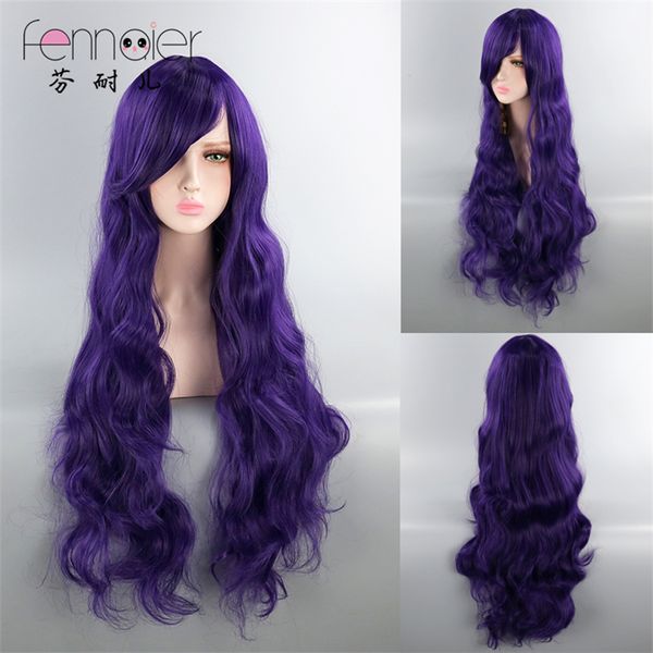 sword spring festival autumn clearance 80cm deep purple face long curly hair cos wig, Black
sword spring festival autumn clearance 80cm deep purple face long curly hair cos wig, Black