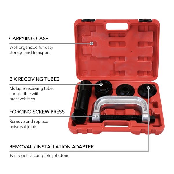 10pcs drive ball joint remover car repairing tools case frame press service kit set installation tool
10pcs drive ball joint remover car repairing tools case frame press service kit set installation tool