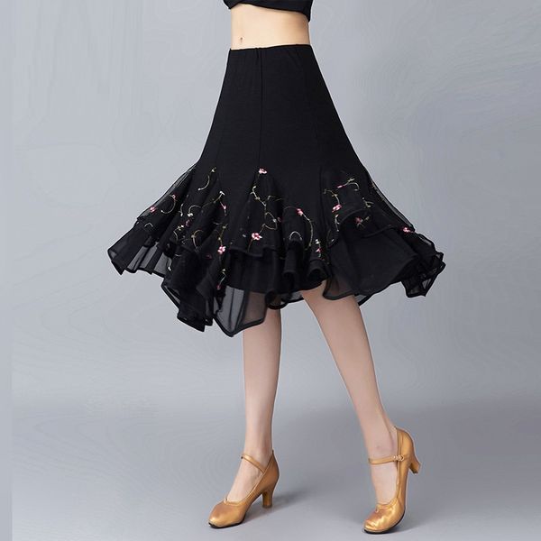 women's ballroom dancing skirt female modern dance skirt latin dancing suit square long for dance practice d0809, Black;red
women's ballroom dancing skirt female modern dance skirt latin dancing suit square long for dance practice d0809, Black;red
