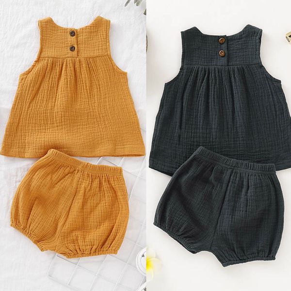 baby girl short set linen cotton solid color kids casual suit summer girls sleeveless pumpkin shorts two-piece set, White
baby girl short set linen cotton solid color kids casual suit summer girls sleeveless pumpkin shorts two-piece set, White