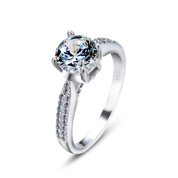 cluster rings 7mm 1.5ct wholesale ring sterling silver jewelry engagement excellent round 4 prongs zircon female classic 925, Golden;silver
cluster rings 7mm 1.5ct wholesale ring sterling silver jewelry engagement excellent round 4 prongs zircon female classic 925, Golden;silver