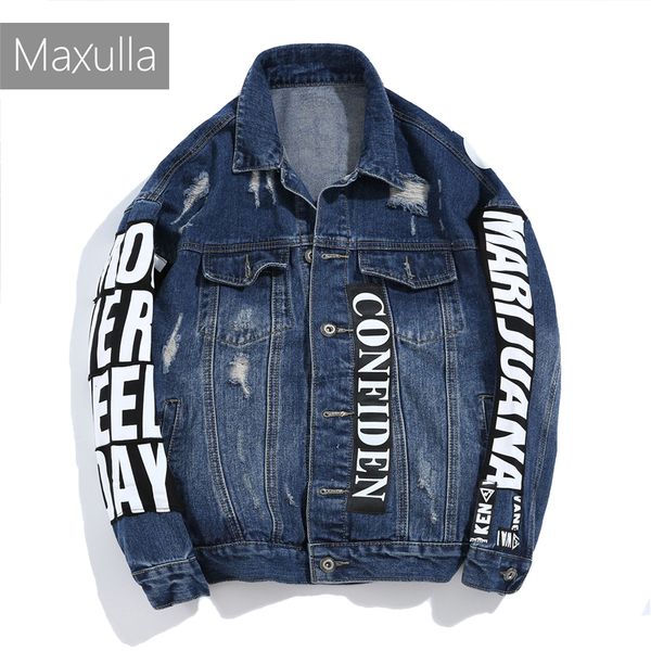 maxulla new spring denim jackets men print washed denim coat stylish hip hop ripped jeans causal jacket street wear mla008, Black;brown
maxulla new spring denim jackets men print washed denim coat stylish hip hop ripped jeans causal jacket street wear mla008, Black;brown