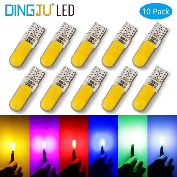 10 pieces t10 w5w led car interior light cob marker lamp 12v 168 194 501 side wedge parking bulb canbus auto
10 pieces t10 w5w led car interior light cob marker lamp 12v 168 194 501 side wedge parking bulb canbus auto