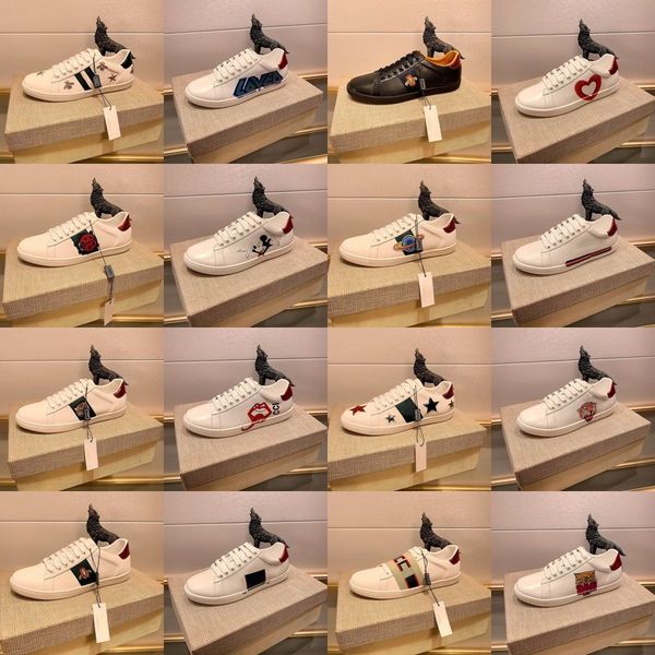 designer luxury white women bee embroidery casual shoes genuine leather tiger men fish flats suede platform 19 colour snakers, Black
designer luxury white women bee embroidery casual shoes genuine leather tiger men fish flats suede platform 19 colour snakers, Black