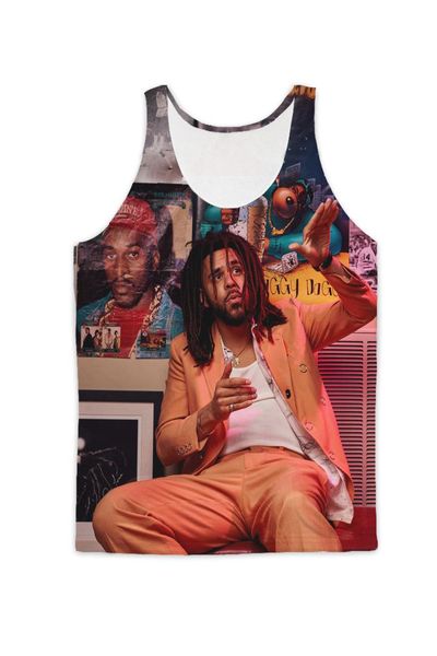 real american size jcole live from the sheltuh 3d sublimation print tank - plus size, White;black
real american size jcole live from the sheltuh 3d sublimation print tank - plus size, White;black