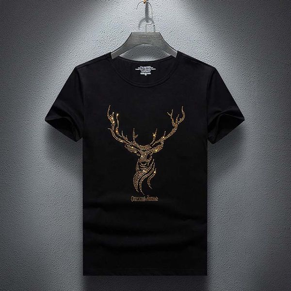 fashion men's t-shirts mens european and american styles shirts men's crew neck short-sleeved rhinestones t shirt 4 styles size s, White;black
fashion men's t-shirts mens european and american styles shirts men's crew neck short-sleeved rhinestones t shirt 4 styles size s, White;black