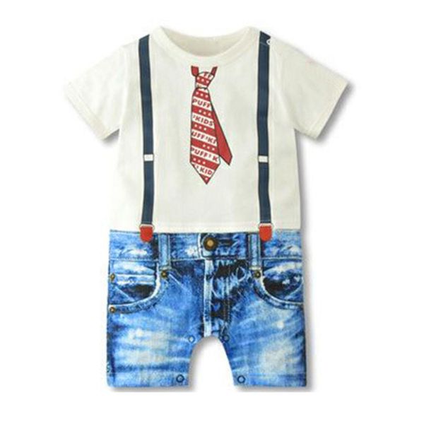 newborn kids baby boy toddler outfits jumpsuit romper kid baby boy girl imitation strap tie jeans denim print clothes gentleman, Blue
newborn kids baby boy toddler outfits jumpsuit romper kid baby boy girl imitation strap tie jeans denim print clothes gentleman, Blue