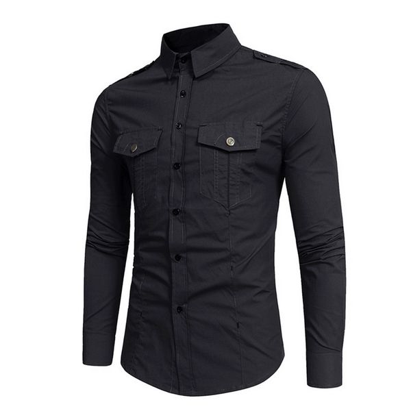 heflashor long sleeve dress shirt men 2019 solid shirt hombre causal slim fit business shirts men chemise homme, White;black
heflashor long sleeve dress shirt men 2019 solid shirt hombre causal slim fit business shirts men chemise homme, White;black