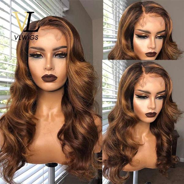 vlwigs full lace body wave omber blond color highlight 180% density fake calp lace front pre plucked brazilian virgin wig zcx12, Black;brown
vlwigs full lace body wave omber blond color highlight 180% density fake calp lace front pre plucked brazilian virgin wig zcx12, Black;brown