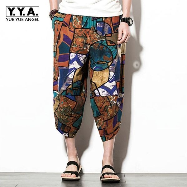 new arrival mens trousers korean vintage printing calf-length pants casual loose fit harem pants streetwear hip hop drawstring, Black
new arrival mens trousers korean vintage printing calf-length pants casual loose fit harem pants streetwear hip hop drawstring, Black