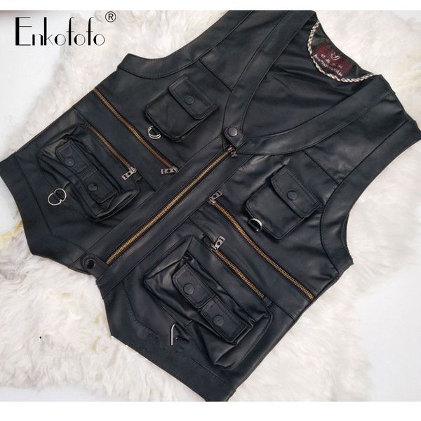 men waistcoat black biker vest genuine leather motorcycle rock sleeveless jacket male autumn plus size clothing 4xl 5xl, Black;white
men waistcoat black biker vest genuine leather motorcycle rock sleeveless jacket male autumn plus size clothing 4xl 5xl, Black;white