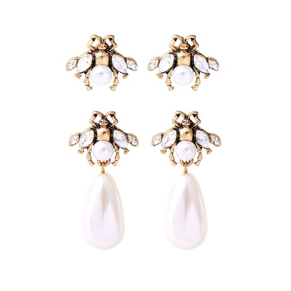 vintage gold color insects drop earrings imitation pearls pendants earrings for women fashion jewelry wholesale ing, Silver
vintage gold color insects drop earrings imitation pearls pendants earrings for women fashion jewelry wholesale ing, Silver