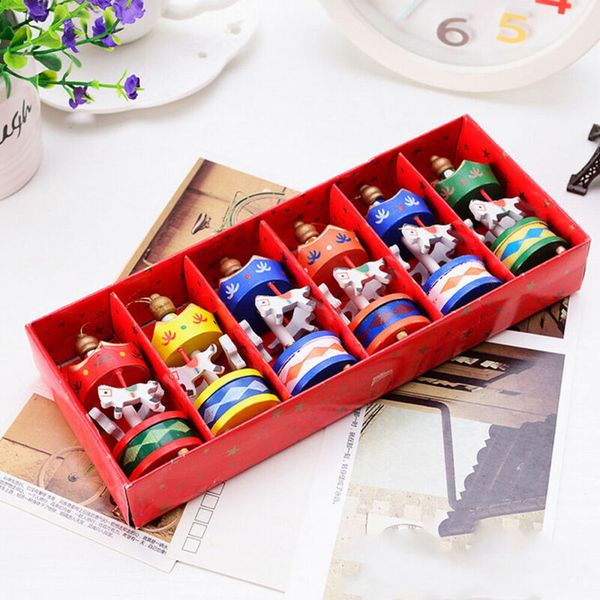 new fashion 6pcs christmas wooden carousel hanging pendant festival ornament xmas tree decoration
new fashion 6pcs christmas wooden carousel hanging pendant festival ornament xmas tree decoration