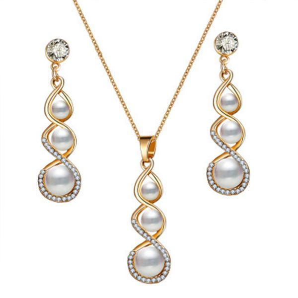 tanpell earrings necklaces pearl inlaid wedding jewelry sets spiral european floral engagement gift jewelry sets
tanpell earrings necklaces pearl inlaid wedding jewelry sets spiral european floral engagement gift jewelry sets
