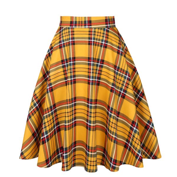 high waist plaid checkered skirt 50s 60s vintage skirts autumn swing vintage rockabilly long midi women skirt skater tutu saias, Black
high waist plaid checkered skirt 50s 60s vintage skirts autumn swing vintage rockabilly long midi women skirt skater tutu saias, Black