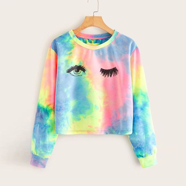 sweatshirt women crop pullovers colorful long sleeve eyes print autumn spring harajuku casual tracksuit sudadera mujer 2019, Black
sweatshirt women crop pullovers colorful long sleeve eyes print autumn spring harajuku casual tracksuit sudadera mujer 2019, Black