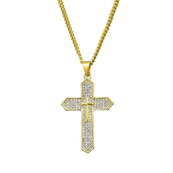unique fashion men hip hop jewelry cross pendant necklace fashion full rhinestone design 60cm long link chains punk necklaces for men gift, Silver
unique fashion men hip hop jewelry cross pendant necklace fashion full rhinestone design 60cm long link chains punk necklaces for men gift, Silver