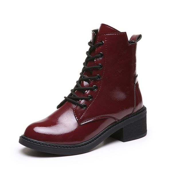 2019 new flat shoes womans boots pu shoes woman round head solid color lace-up fashion women's winter boots size 35-40, Black
2019 new flat shoes womans boots pu shoes woman round head solid color lace-up fashion women's winter boots size 35-40, Black