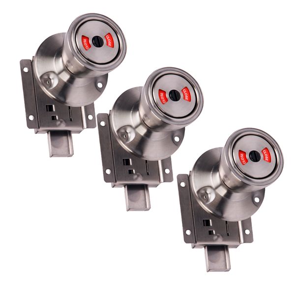 3pcs bathroom toilet privacy indicator door lock wc lock with vacant engaged