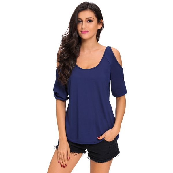 2018 chiffon solid t shirt for women elegant open shoulder tshirt women plus size summer female, White
2018 chiffon solid t shirt for women elegant open shoulder tshirt women plus size summer female, White