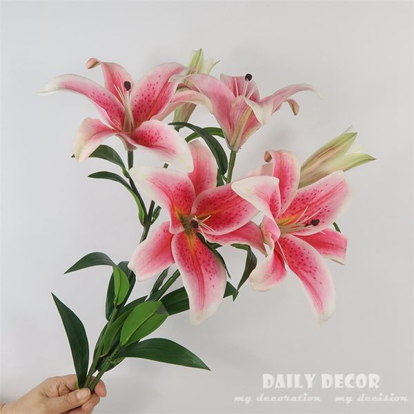 wholesale high simulation real touch moisturizing felt lily 88cm long fake 3 head lily flower wedding artificial flowers
wholesale high simulation real touch moisturizing felt lily 88cm long fake 3 head lily flower wedding artificial flowers
