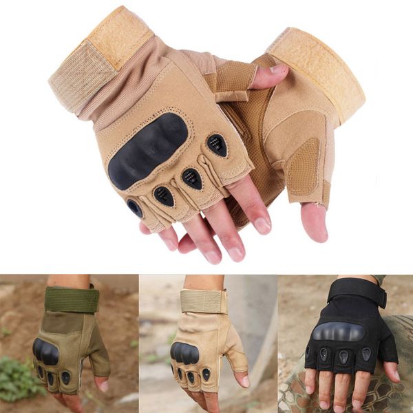 new fashion women mens outdoor military tactical fingerless hard knuckle half finger gloves, Black
new fashion women mens outdoor military tactical fingerless hard knuckle half finger gloves, Black