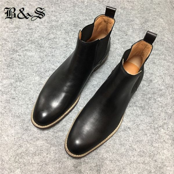 black& street men's boots fashion simple atmosphere high genuine leather men's boots plus size 39-47 shoes
black& street men's boots fashion simple atmosphere high genuine leather men's boots plus size 39-47 shoes